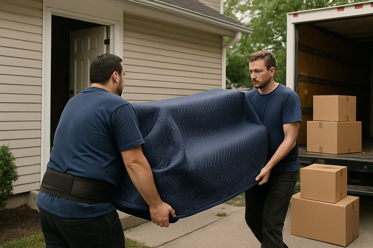 Moving technician at work