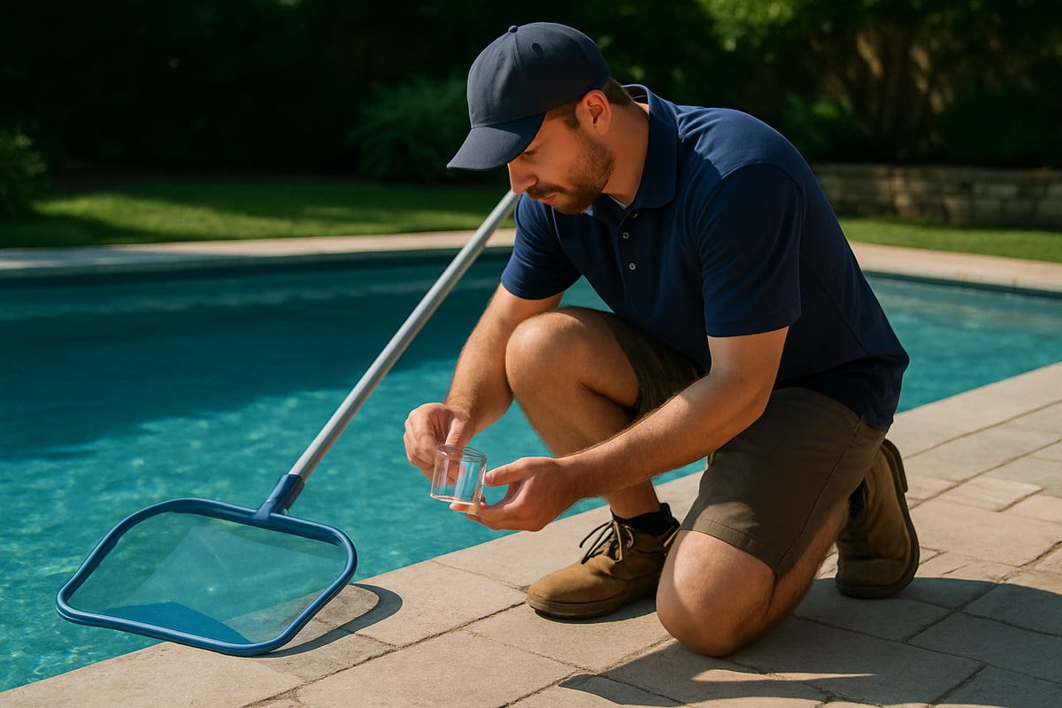 Pool & Spa technician at work